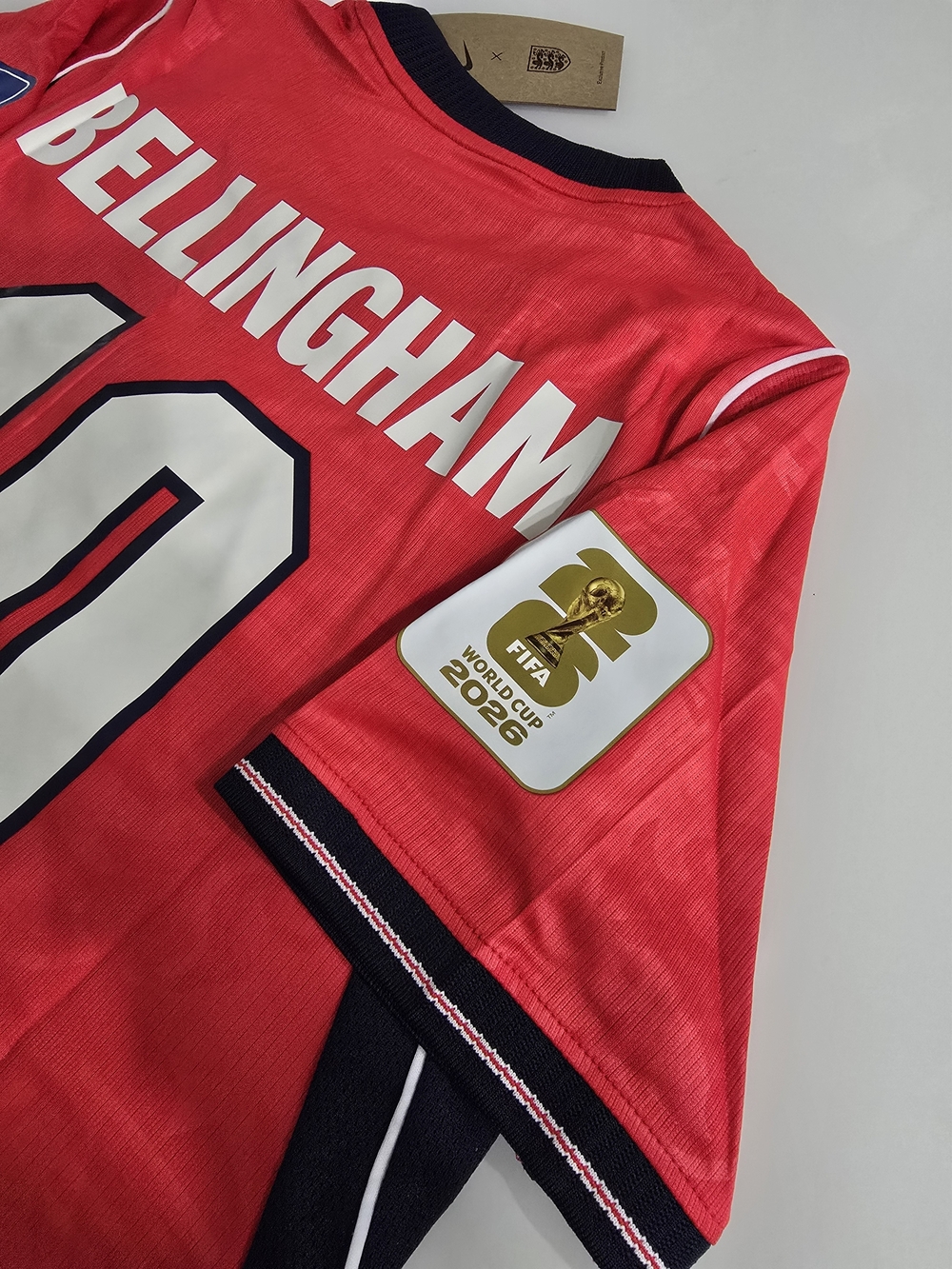 England Bellingham #10 Red Soccer Jersey 2026 - Picture 4 of 5